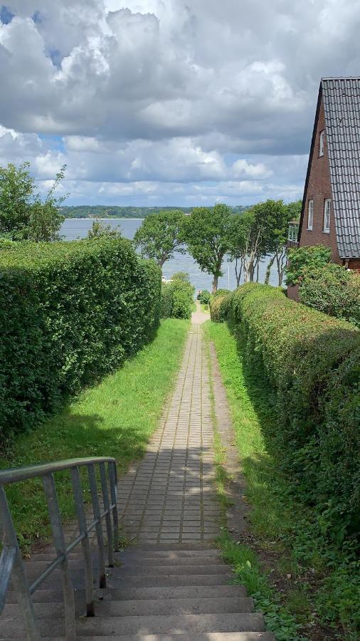 Ferienwohnung In Weisser Villa Am Kliff Flensburg Exteriér fotografie